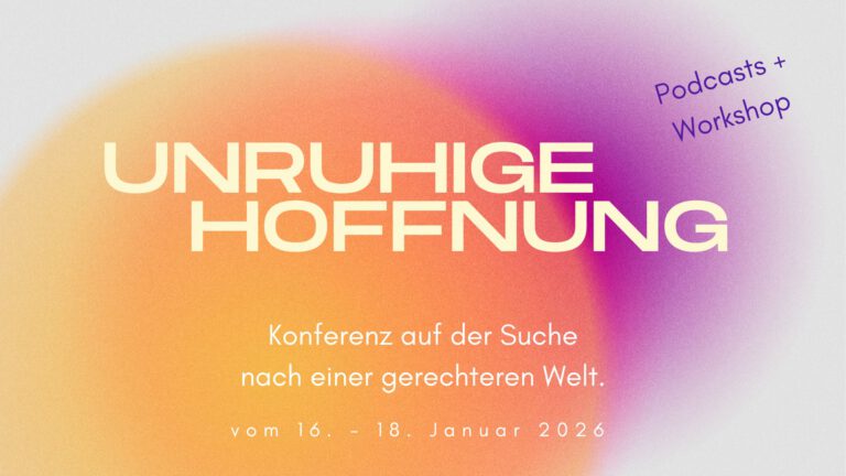 Das Logo der Konferenz 'Unruhige Hoffnung'