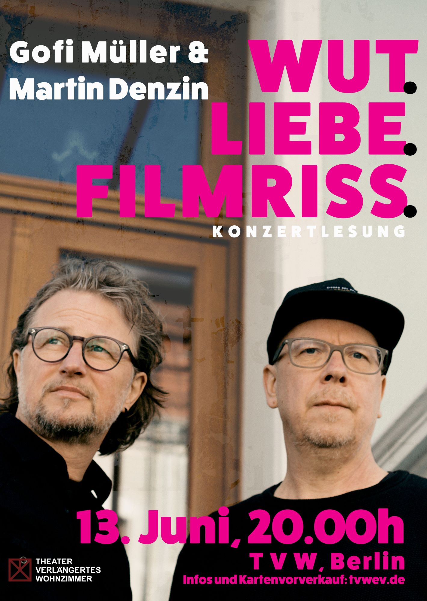 Konzertlesung WUT. LIEBE. FILMRISS.