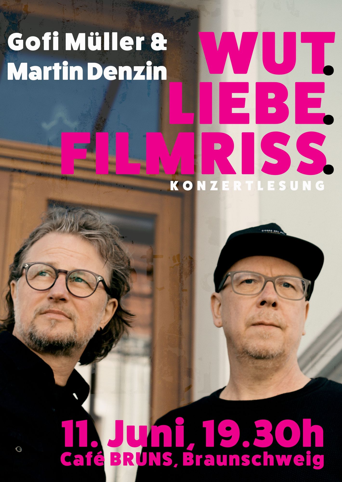 Konzertlesung WUT. LIEBE. FILMRISS.